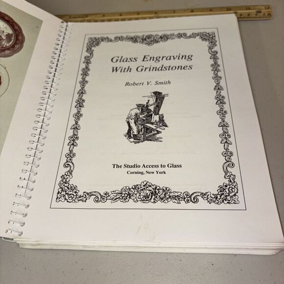 Glass Engraving With Grindstones Robert Smith 1992 Spiral Bound 1992 - Picture 4 of 10